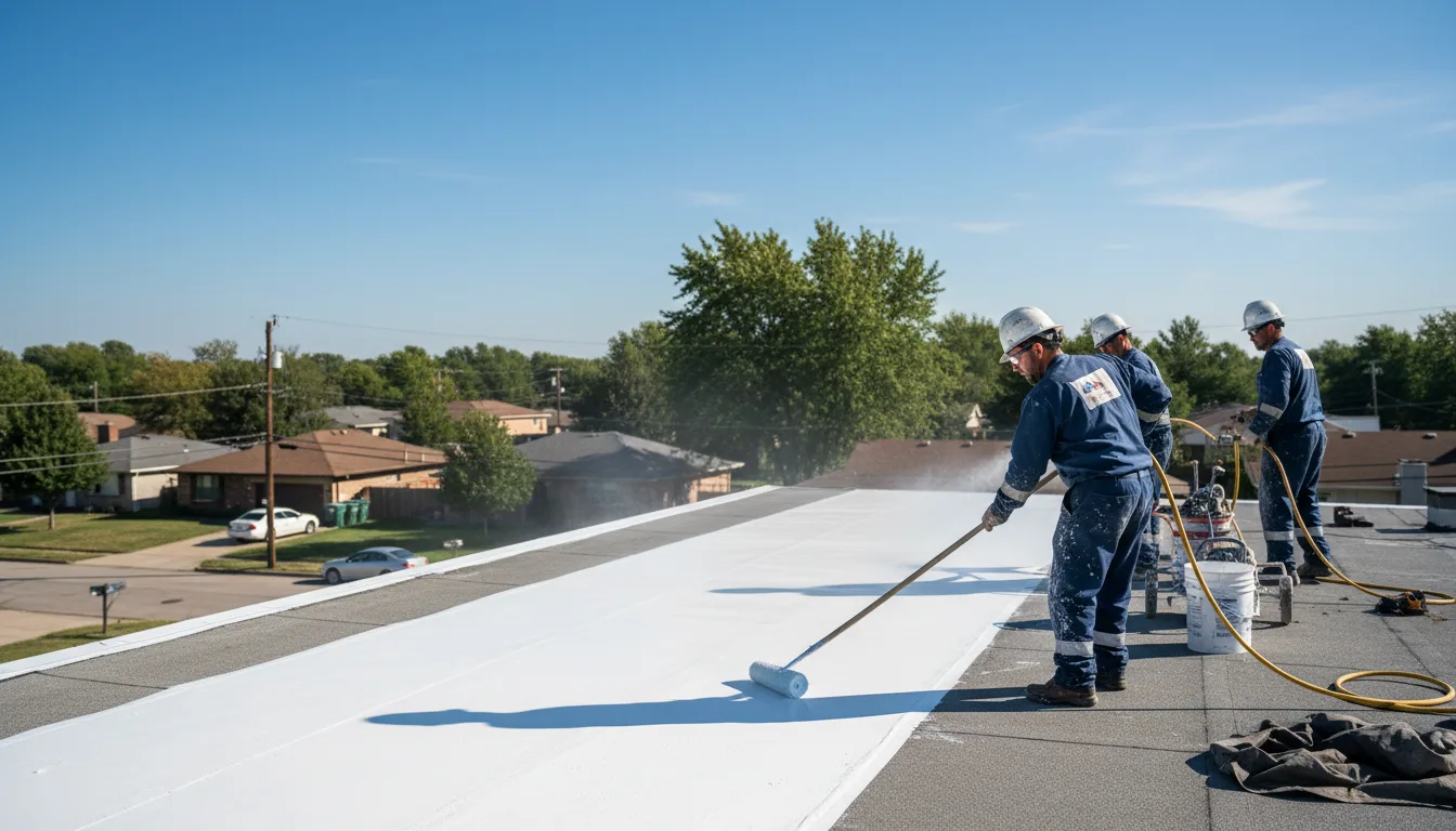 Commercial roof coating in Burbank, OH near me